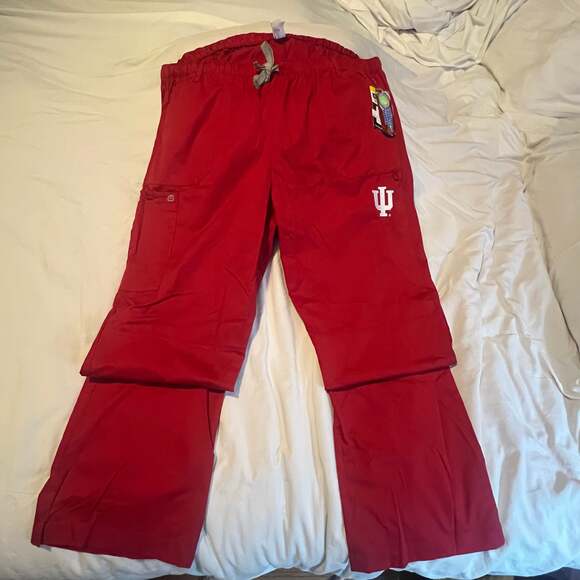 WonderWink Indiana Hoosiers Scrub Pants Lounge Pants Size 2X NWT - Picture 1 of 9